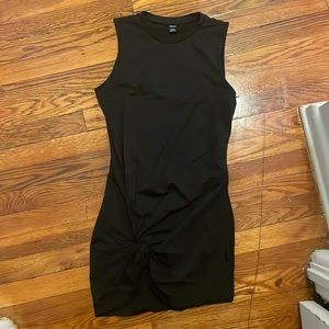 Woman’s Black Twist Hem Dress